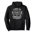 I Hiss To Communicate Boundaries Cat Hoodie - Aesthetic Graphic for Adults - T-Shirt, Sweatshirt, Hoodie