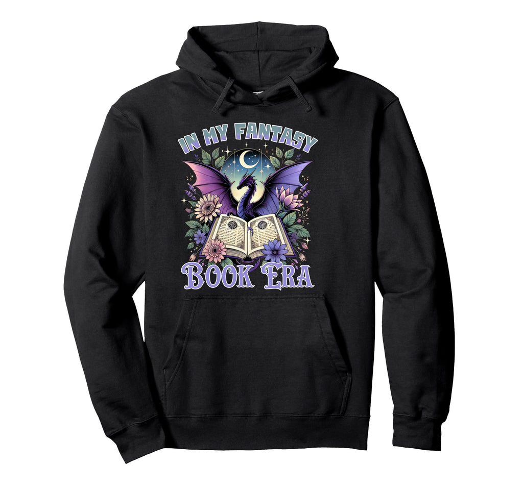 My Fantasy Book Era Book Lover Dragon Hoodie - Novelty Apparel Unisex - T-Shirt, Sweatshirt, Hoodie