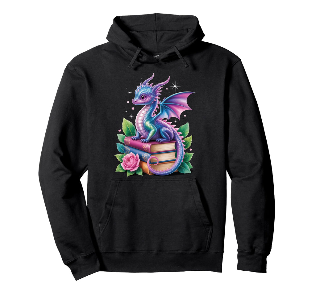 Dragon Book Fantasy Reading Hoodie - Novelty Apparel Unisex - T-Shirt, Sweatshirt, Hoodie
