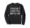 Stacking Books Sipping Brews My Sweatshirt - Minimalist Print Men Women - T-Shirt, Sweatshirt, Hoodie