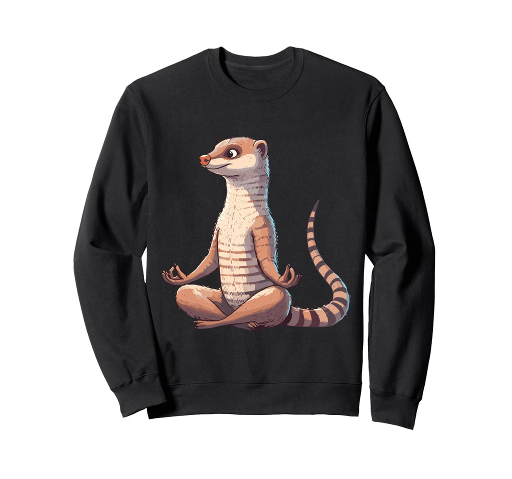 Meditation Mongoose Yoga Pose Sweatshirt - Novelty Apparel Men Women - T-Shirt, Sweatshirt, Hoodie