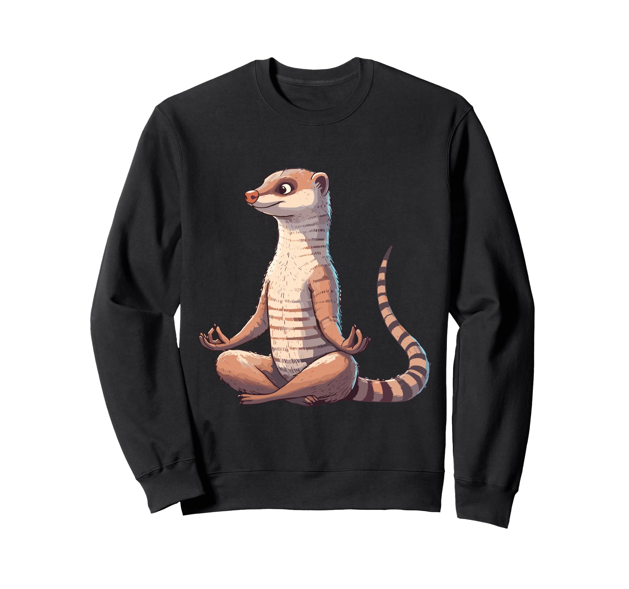 Meditation Mongoose Yoga Pose Sweatshirt - Novelty Apparel Men Women - T-Shirt, Sweatshirt, Hoodie