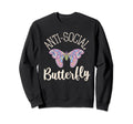 Anti Social Butterfly Gen Z Kawaii Sweatshirt - Custom Art Print Unisex - T-Shirt, Sweatshirt, Hoodie