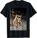 Raccoon Eating Hot Dogs Meme Hungry Trash Panda Snack Animal T-Shirt Unisex T-shirt, Sweatshirt, Hoodie, Long Sleeve Tee - T-Shirt, Sweatshirt, Hoodie