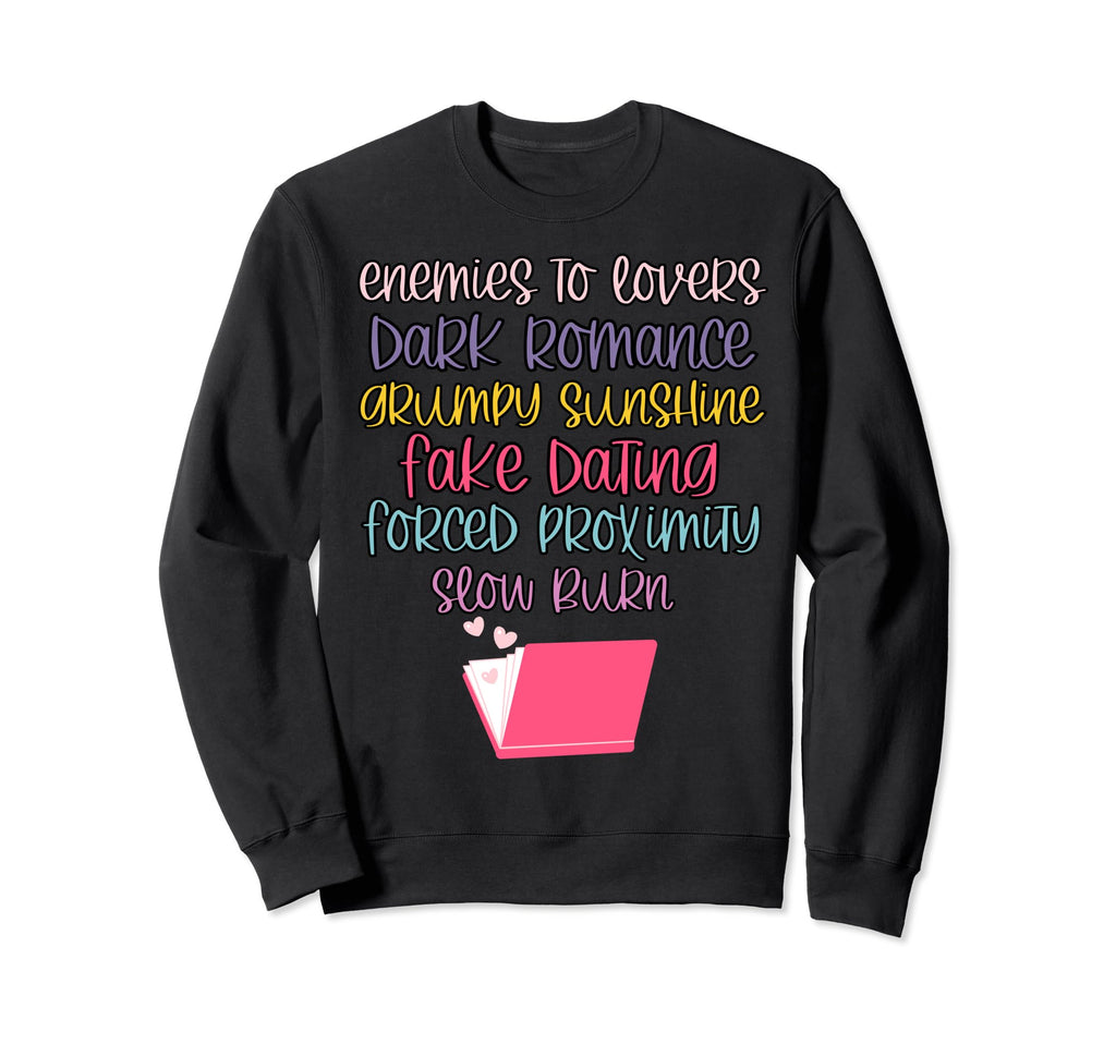Bibliophile Romance Book Genre Sweatshirt - Custom Art Print Unisex - T-Shirt, Sweatshirt, Hoodie