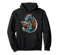 Dragon Reading Book Dragon Enthusiast Hoodie - Streetwear Style for Adults - T-Shirt, Sweatshirt, Hoodie