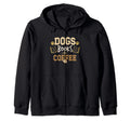 Dogs Books Coffee Funny Ideas Hoodie - Unique Graphic Unisex - T-Shirt, Sweatshirt, Hoodie
