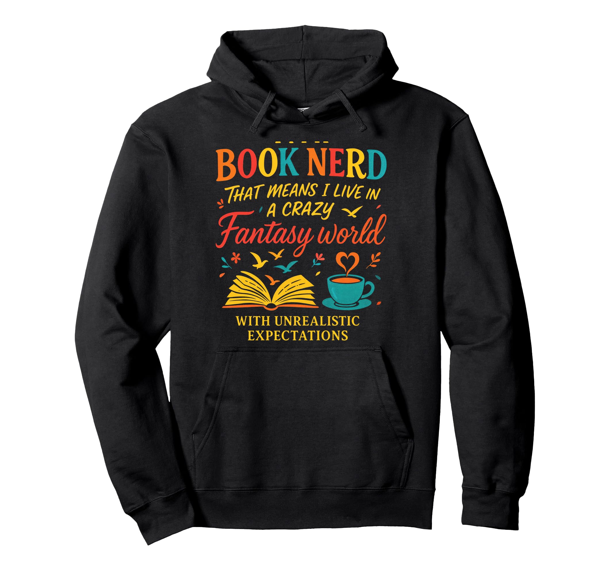Im Book Nerd Funny Reader Bibliophile Hoodie - Aesthetic Graphic Men Women - T-Shirt, Sweatshirt, Hoodie