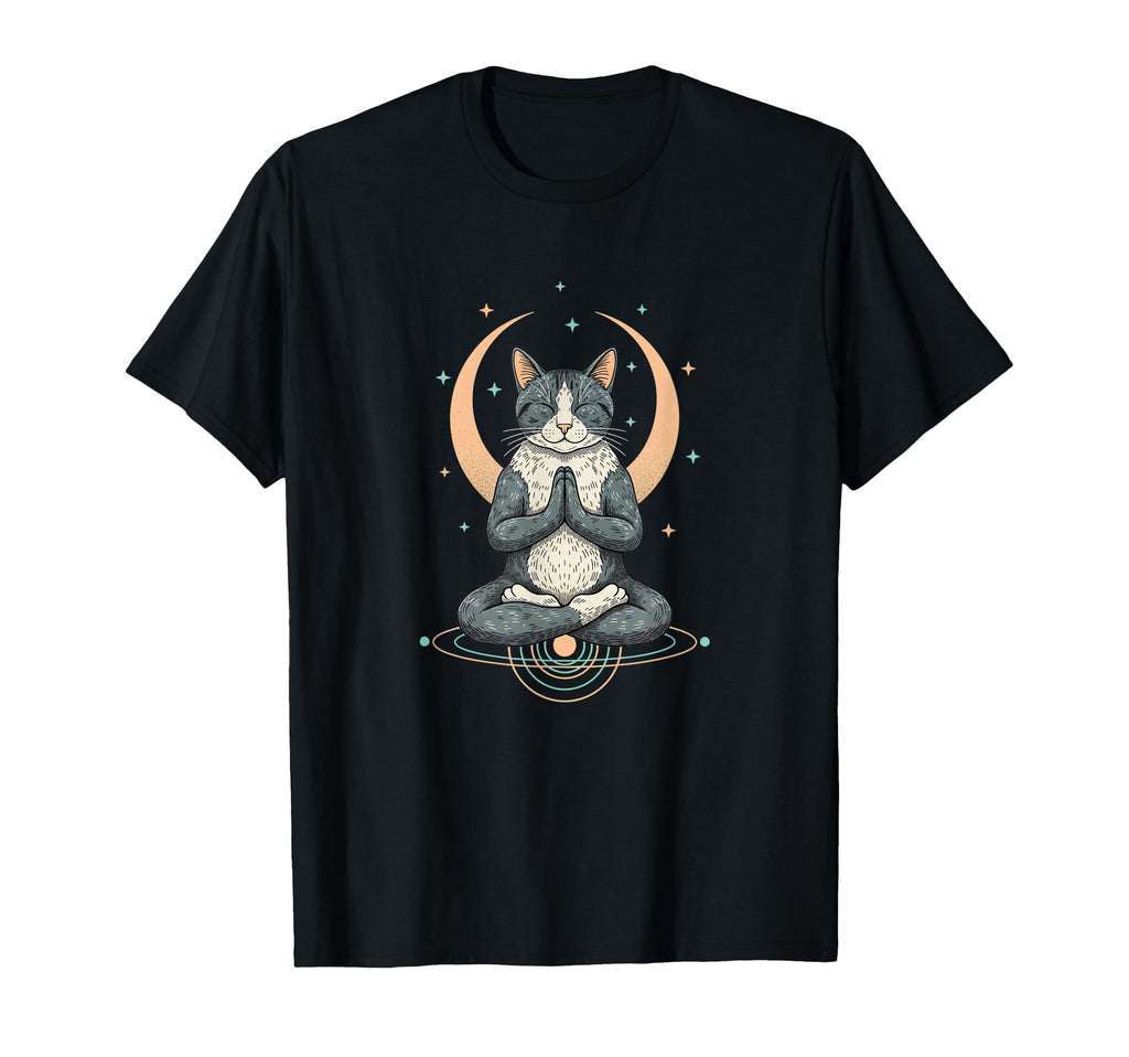 Meditating Cat Zen Pose Buddhism Yoga T-Shirt - Streetwear Style Men Women - T-Shirt, Sweatshirt, Hoodie