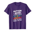 Double Fun Autism Adhd Brains Running 2 T-Shirt - Streetwear Style Unisex - T-Shirt, Sweatshirt, Hoodie