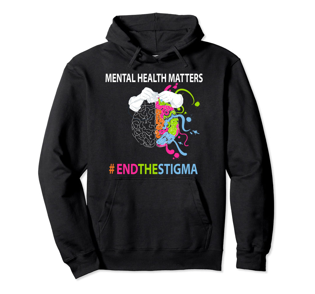 Mental Health Matters Awareness Month Hoodie - Custom Art Print Men Women - T-Shirt, Sweatshirt, Hoodie