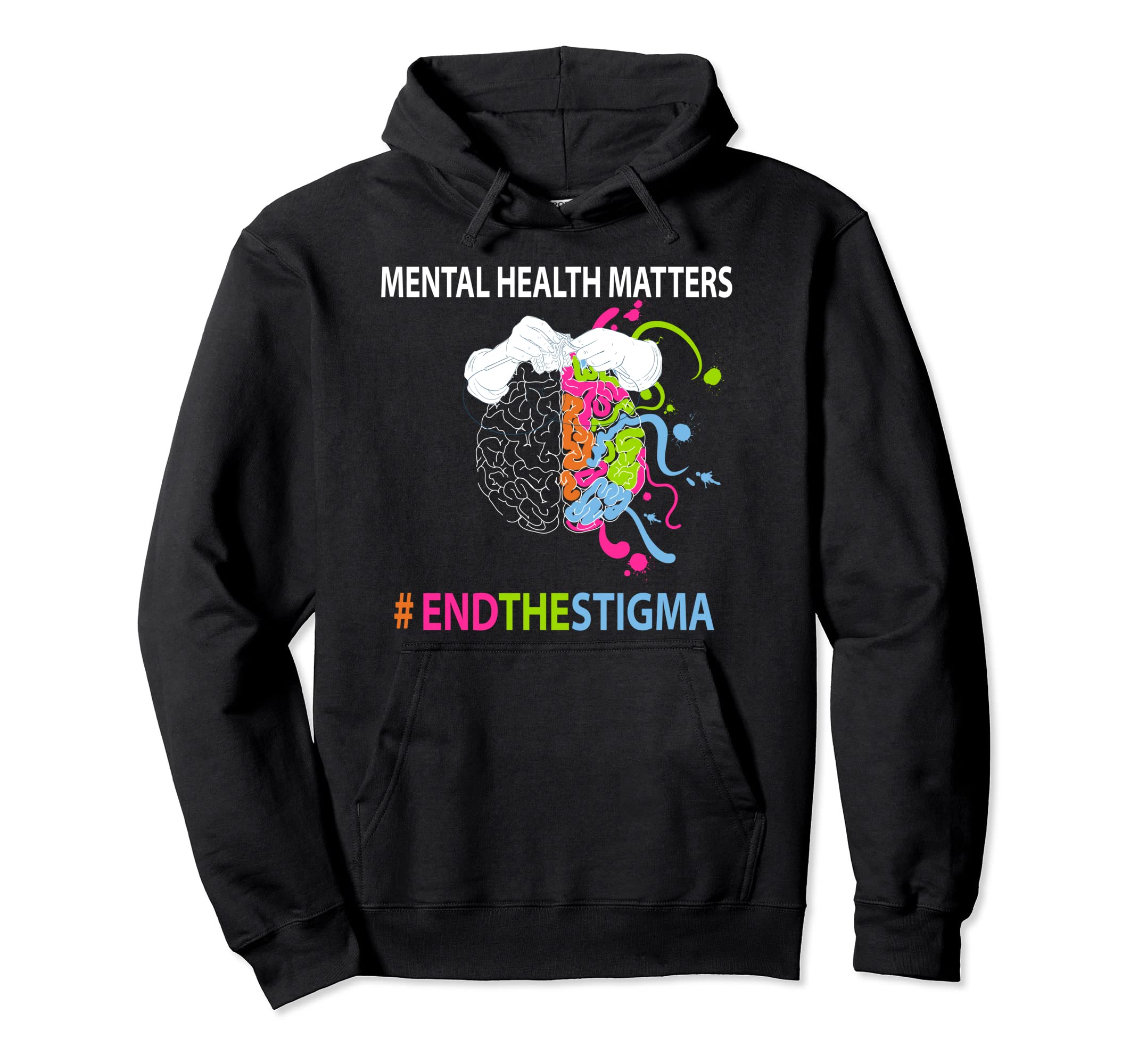Mental Health Matters Awareness Month Hoodie - Custom Art Print Men Women - T-Shirt, Sweatshirt, Hoodie