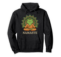 Meditating Frog Buddha Namaste Mandala Zen Hoodie - Unique Graphic Unisex - T-Shirt, Sweatshirt, Hoodie