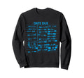 Library Due Date Cards Stamp Book Sweatshirt - Custom Art Print for Adults - T-Shirt, Sweatshirt, Hoodie