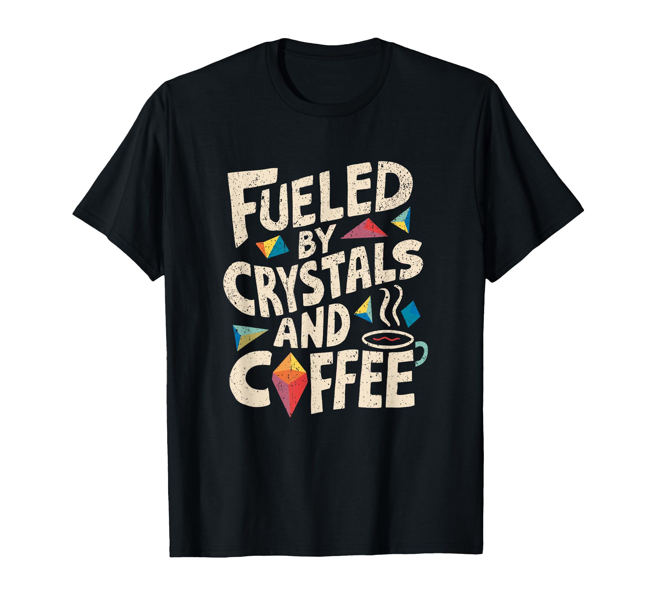 Morning Ritual Coffee Crystals T-Shirt - Minimalist Print for Adults - T-Shirt, Sweatshirt, Hoodie