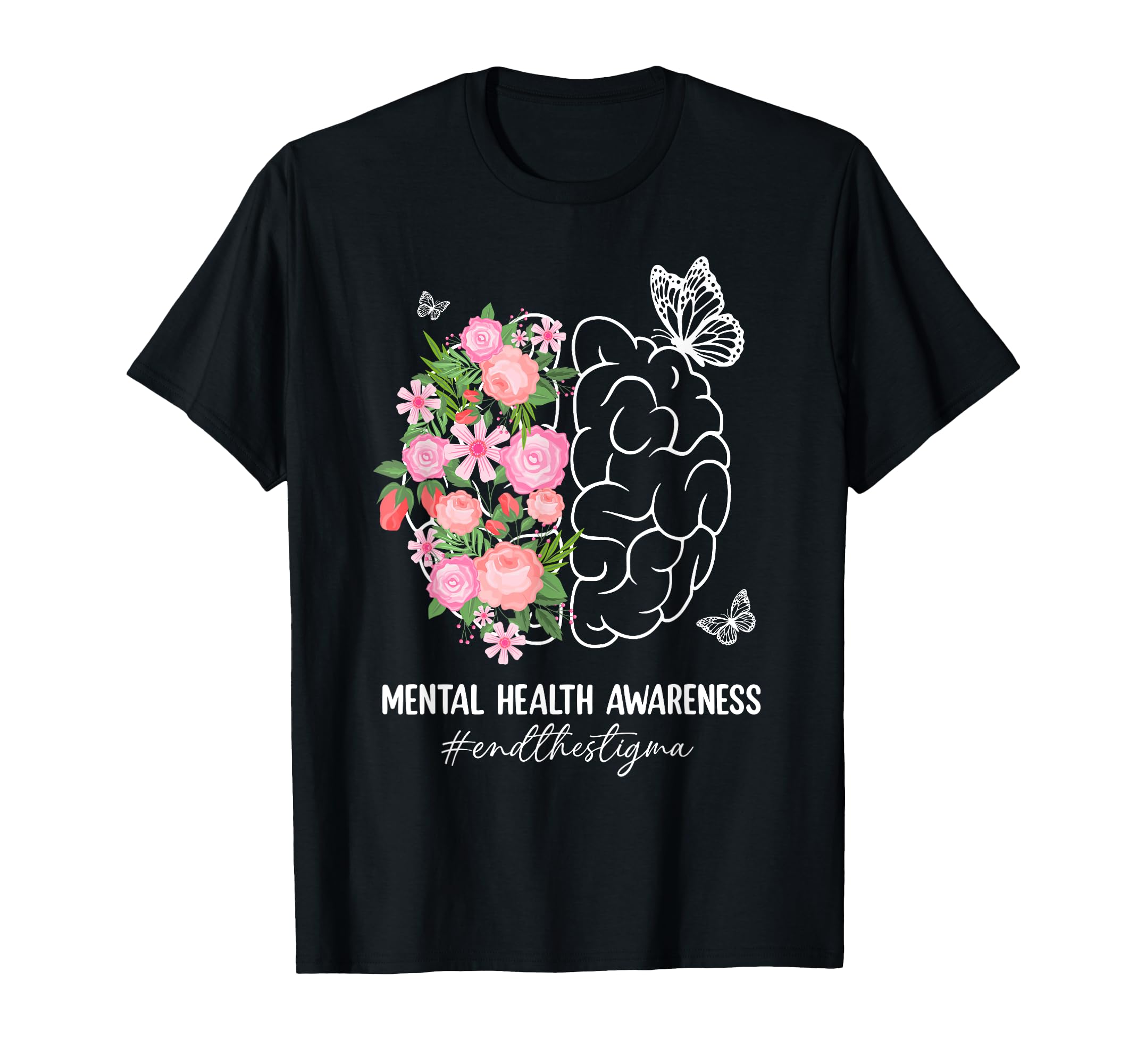 End Stigma Mental Health Matters T-Shirt - Fun Novelty Design for Adults - T-Shirt, Sweatshirt, Hoodie
