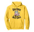 Spa Days Are Best Days Cat Relaxation Hoodie - Minimalist Print for Adults - T-Shirt, Sweatshirt, Hoodie