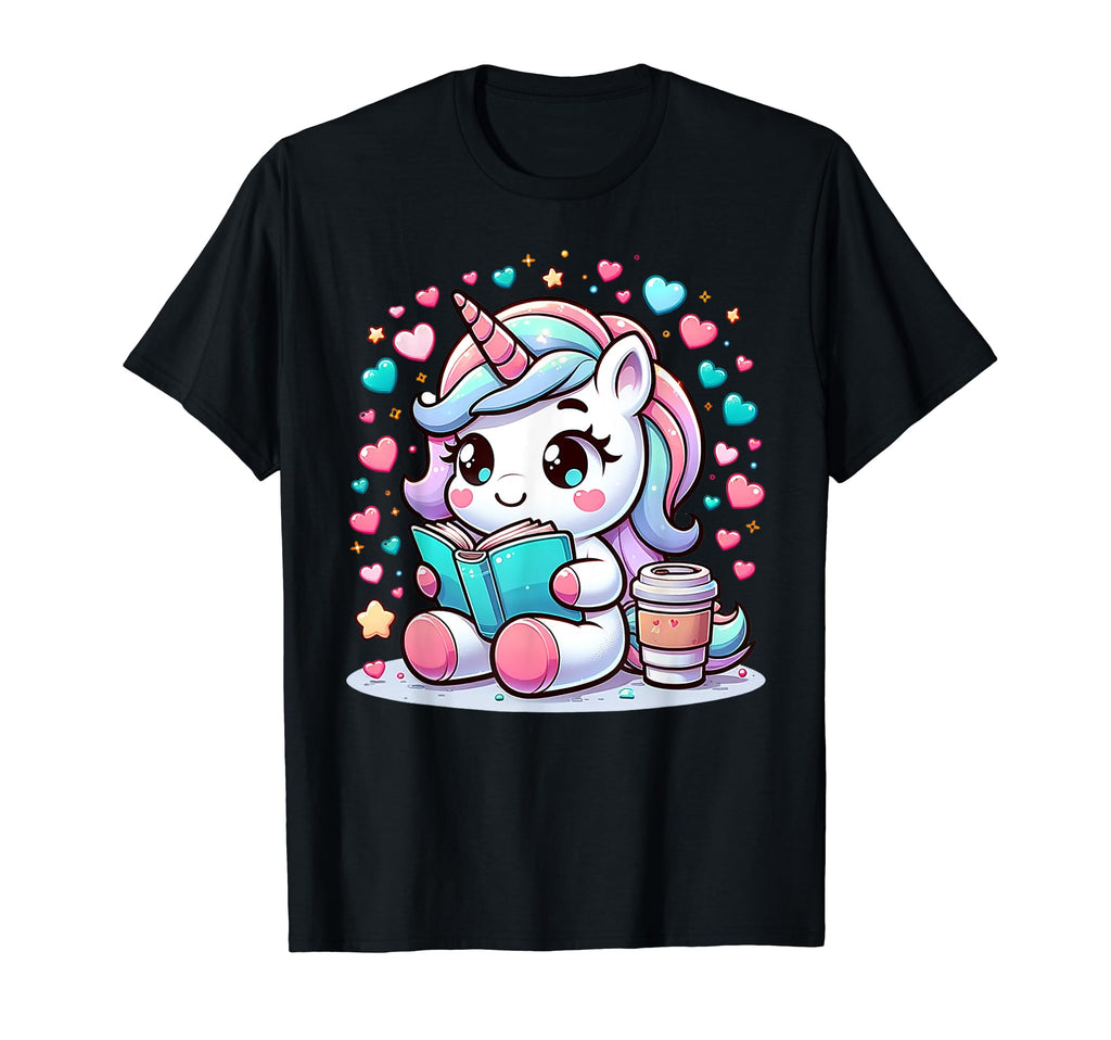 Funny Anime Kawaii Rainbow Unicorn T-Shirt - Fun Novelty Design for Adults - T-Shirt, Sweatshirt, Hoodie