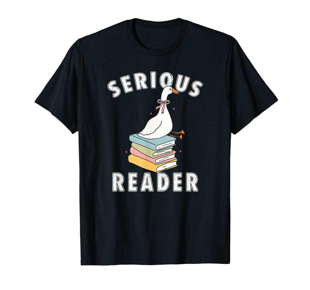 Bookish Club Silly Serious Book T-Shirt - Minimalist Print Men Women - T-Shirt, Sweatshirt, Hoodie