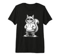 Squirrel Sunglasses Street Tri Blend Hoodie - Custom Art Print for Adults - T-Shirt, Sweatshirt, Hoodie