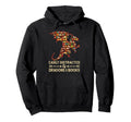 Easily Distracted Dragon And Books Nerds Hoodie - Streetwear Style Unisex - T-Shirt, Sweatshirt, Hoodie