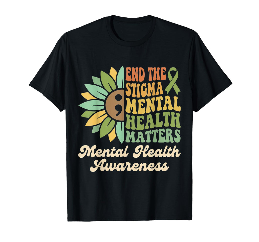 End Stigma Mental Health Matters T-Shirt - Casual Everyday Wear for Adults - T-Shirt, Sweatshirt, Hoodie