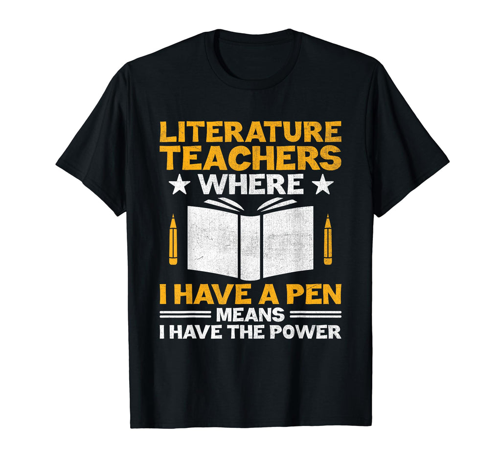 Literature Teacher School Teacher Funny T-Shirt - Trendy Graphic Unisex - T-Shirt, Sweatshirt, Hoodie