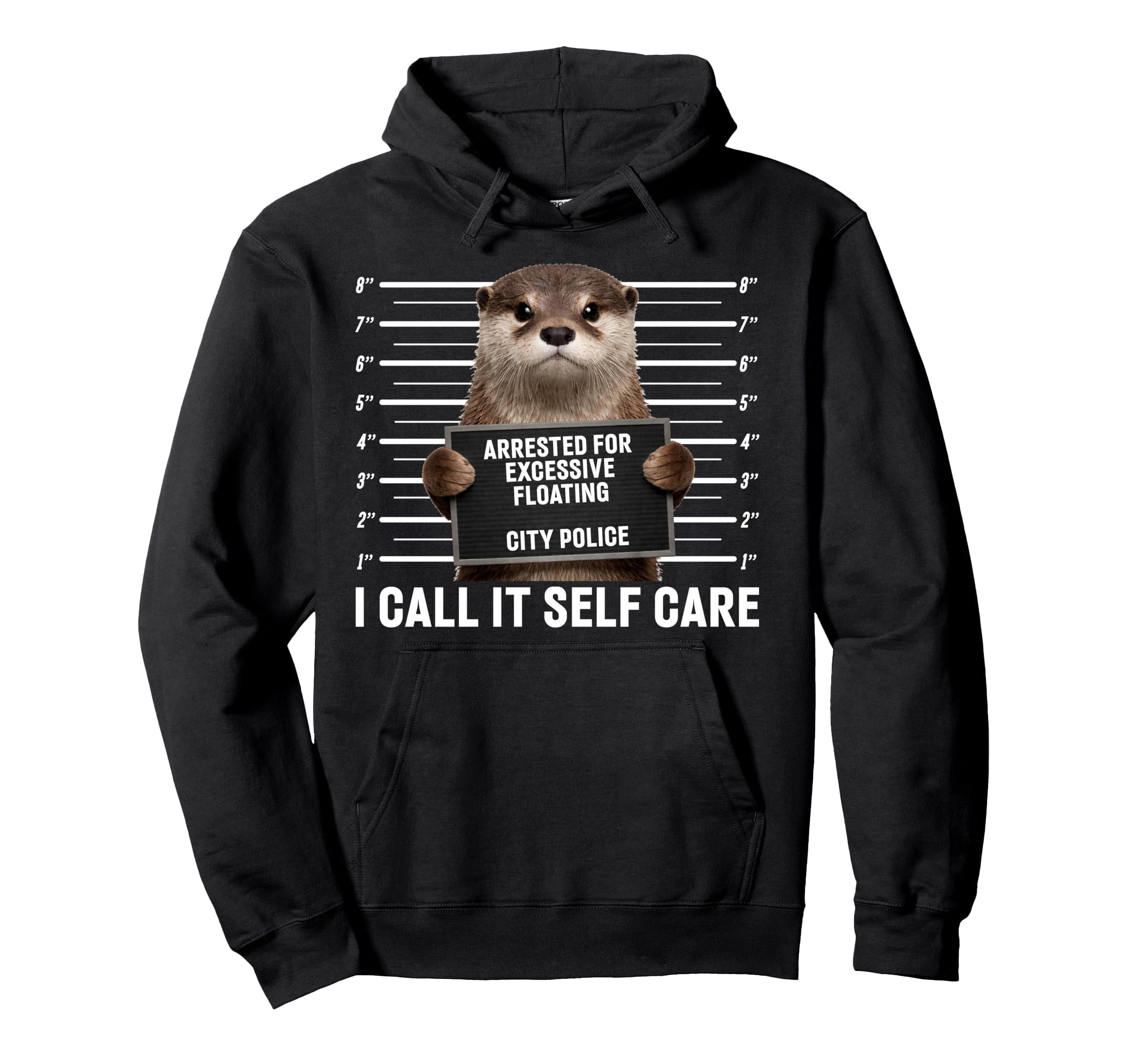 Otter Arrested Excessive Floating I Hoodie - Streetwear Style for Adults - T-Shirt, Sweatshirt, Hoodie