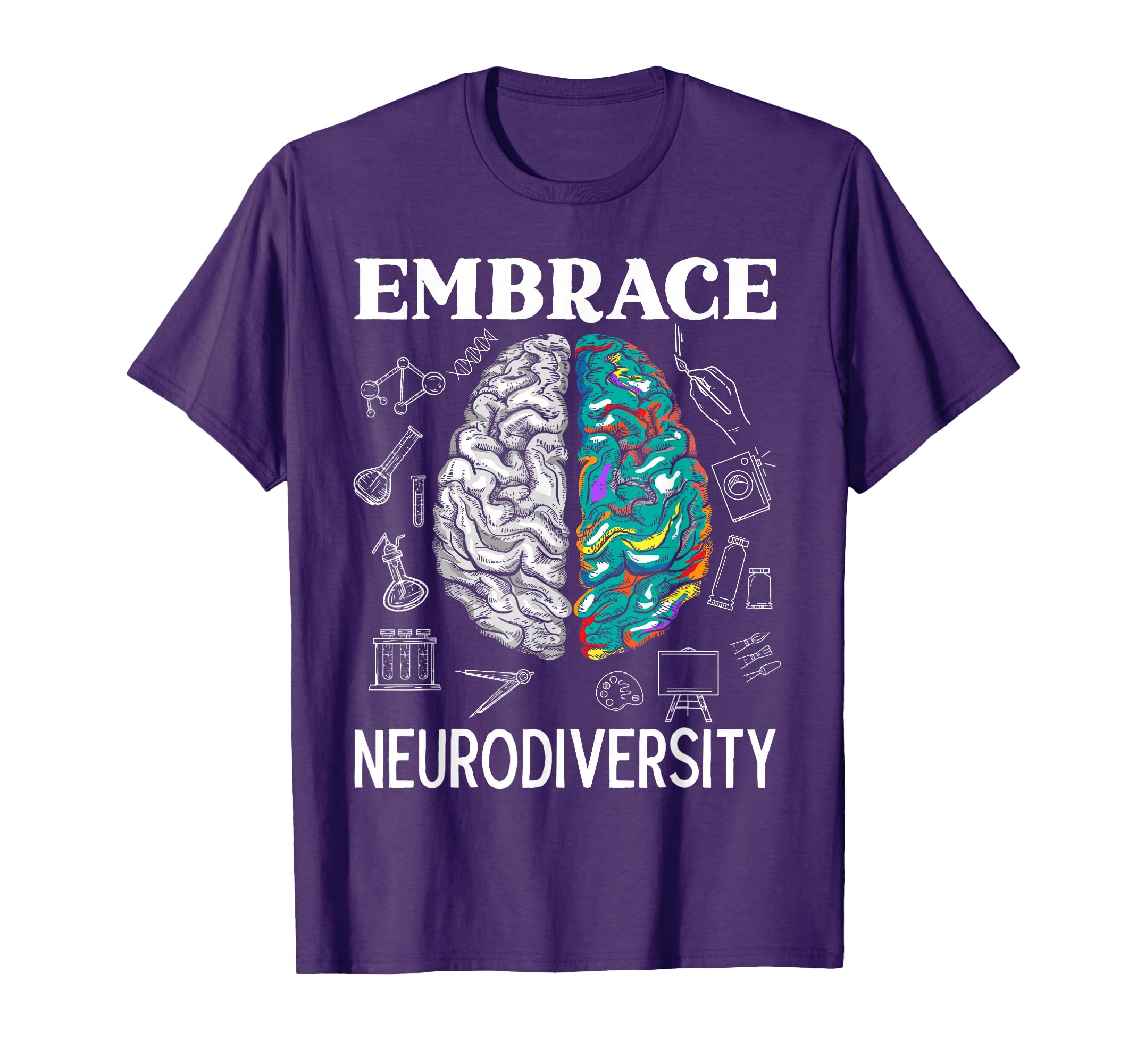 Embrace Neurodiversity Adhd T-Shirt - Aesthetic Graphic for Adults - T-Shirt, Sweatshirt, Hoodie