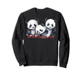 Happy Pandas Breath Sweatshirt - Casual Everyday Wear for Adults - T-Shirt, Sweatshirt, Hoodie
