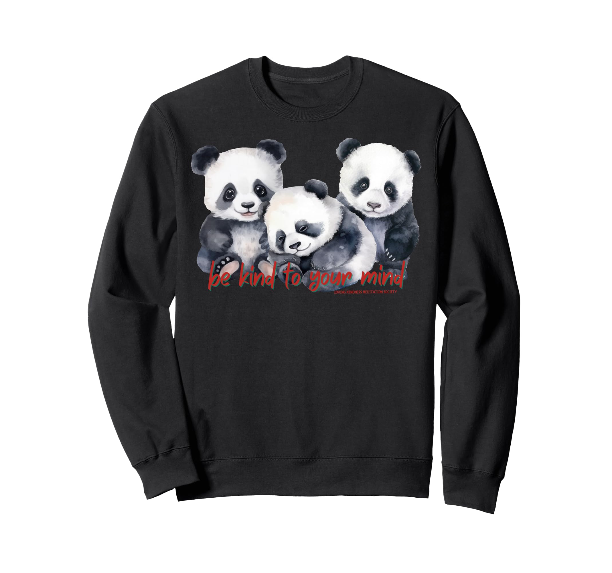 Happy Pandas Breath Sweatshirt - Casual Everyday Wear for Adults - T-Shirt, Sweatshirt, Hoodie