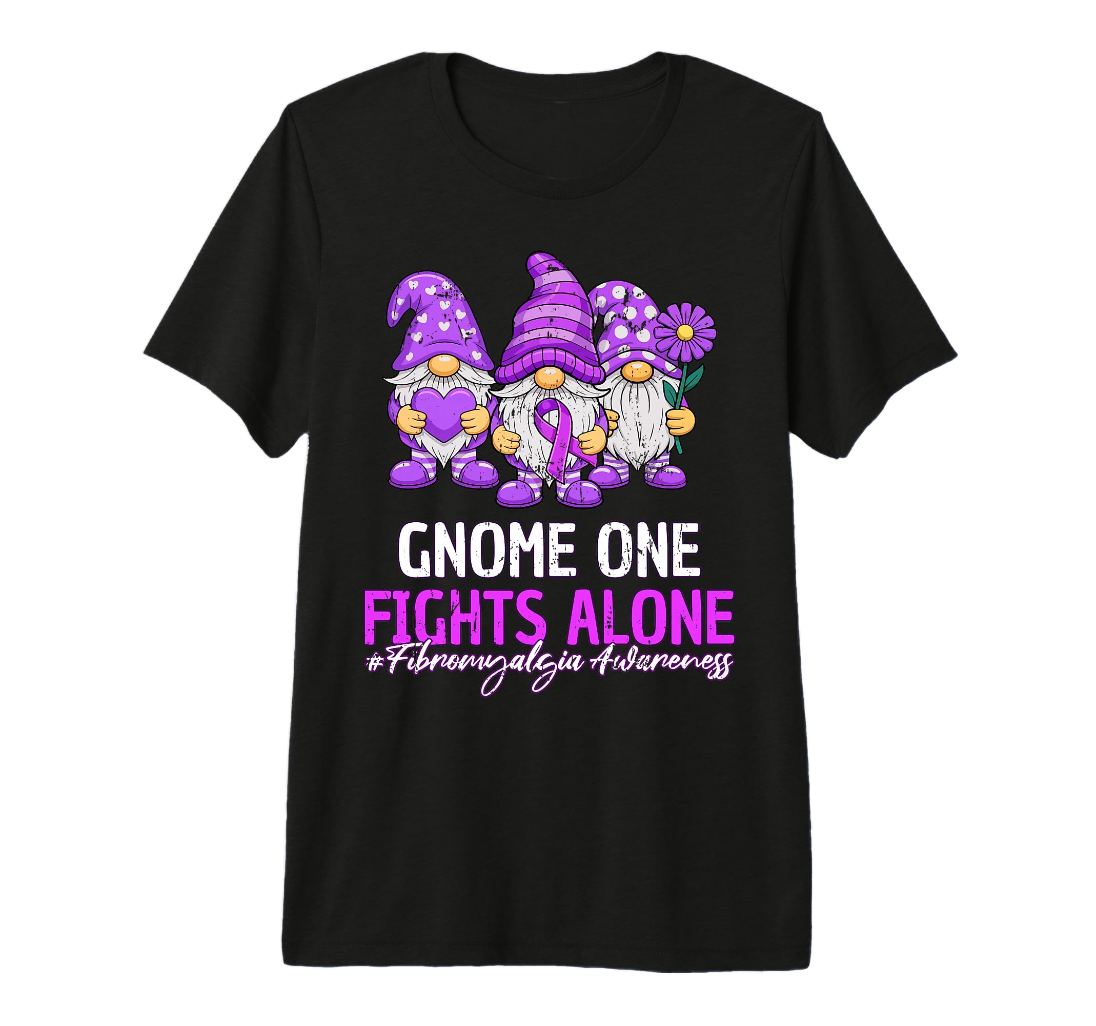 Fibromyalgia Awareness Gnome Fibro T-Shirt - Aesthetic Graphic for Adults - T-Shirt, Sweatshirt, Hoodie