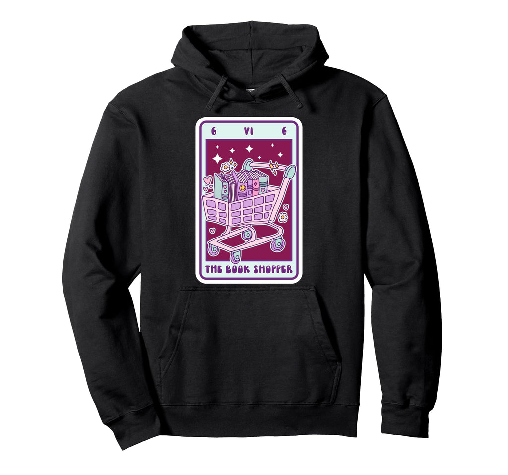 Book Lover Tarot Card Book Shopper Hoodie - Graphic Print Unisex - T-Shirt, Sweatshirt, Hoodie