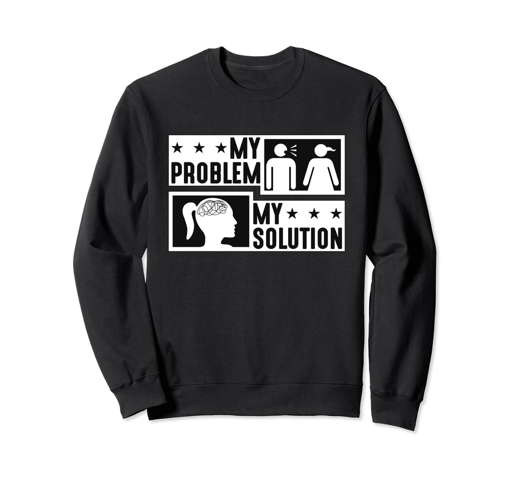 My Problem My Pictogram Mom Sweatshirt - Casual Everyday Wear for Adults - T-Shirt, Sweatshirt, Hoodie