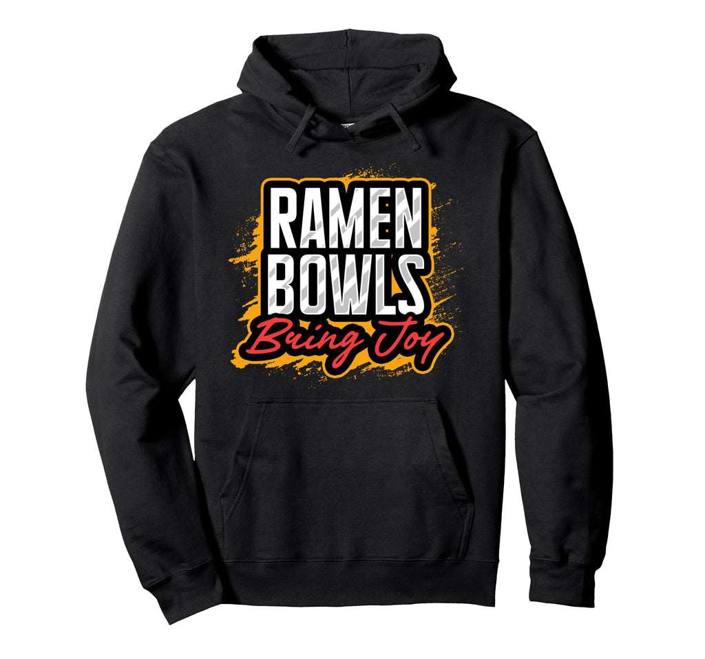 Ramen Bowls Bring Joy Mental Health Hoodie - Custom Art Print Men Women - T-Shirt, Sweatshirt, Hoodie