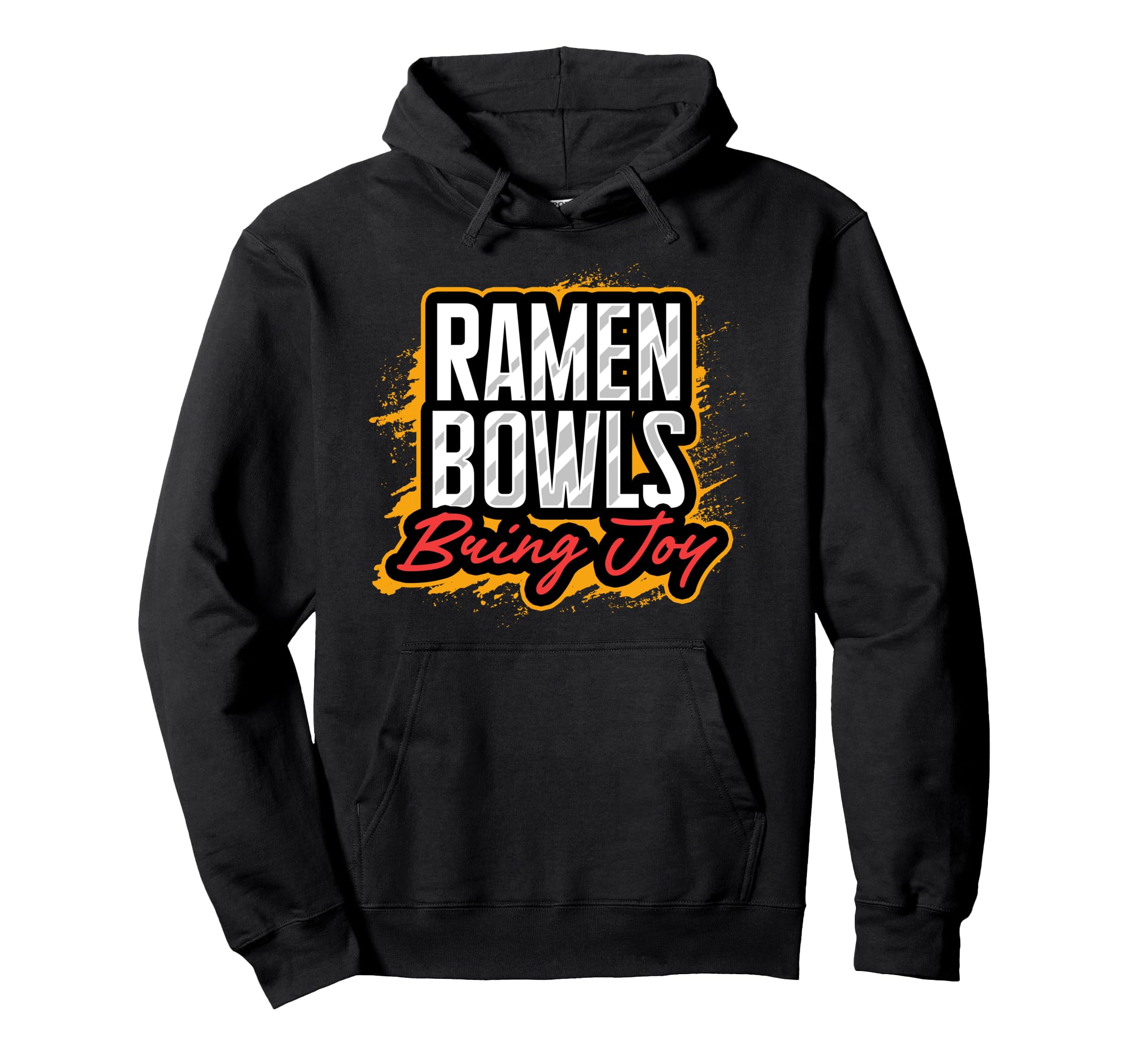 Ramen Bowls Bring Joy Mental Health Hoodie - Custom Art Print Men Women - T-Shirt, Sweatshirt, Hoodie