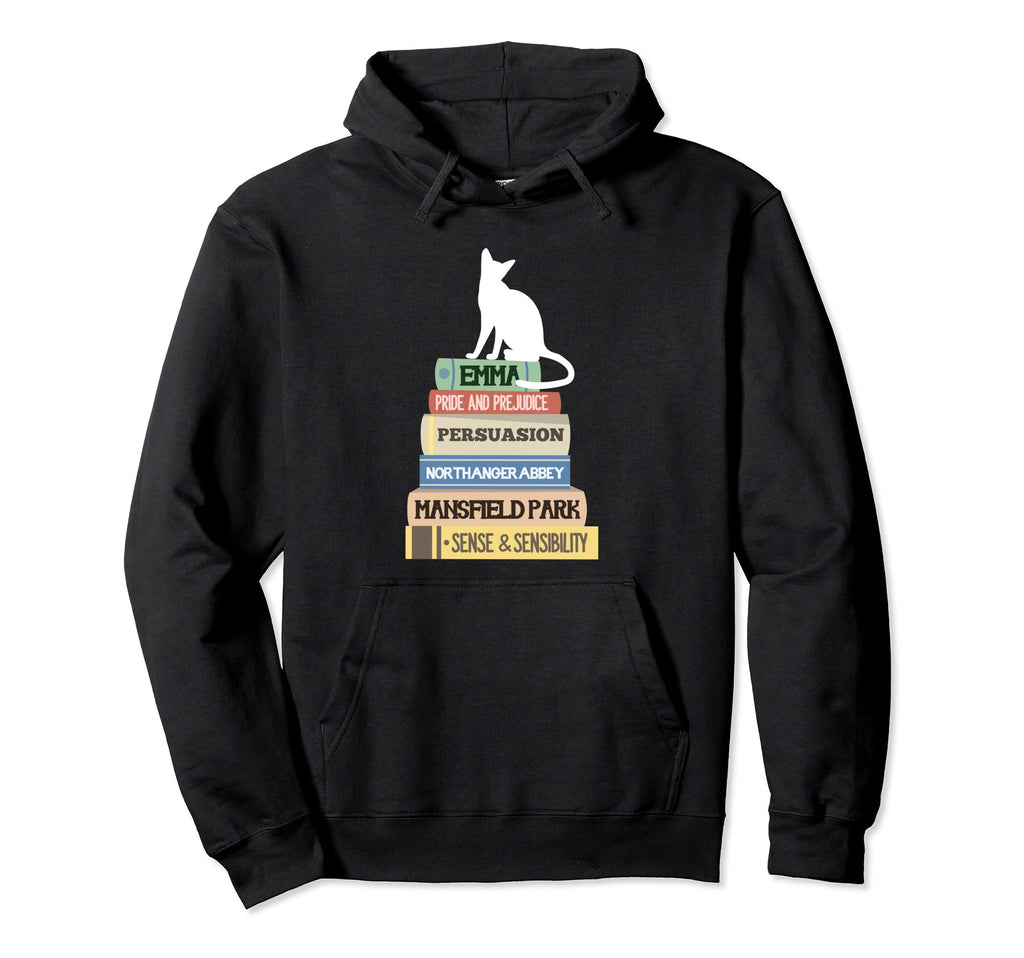 Emma Pride And Prejudice Persuation Books Hoodie - Graphic Print Unisex - T-Shirt, Sweatshirt, Hoodie