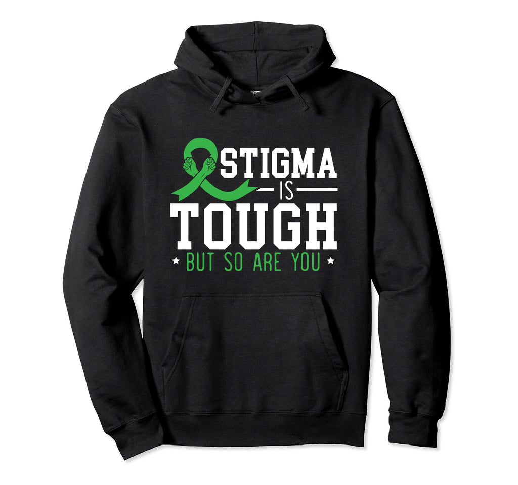End Stigma Green Ribbon Hoodie - Streetwear Style for Adults - T-Shirt, Sweatshirt, Hoodie
