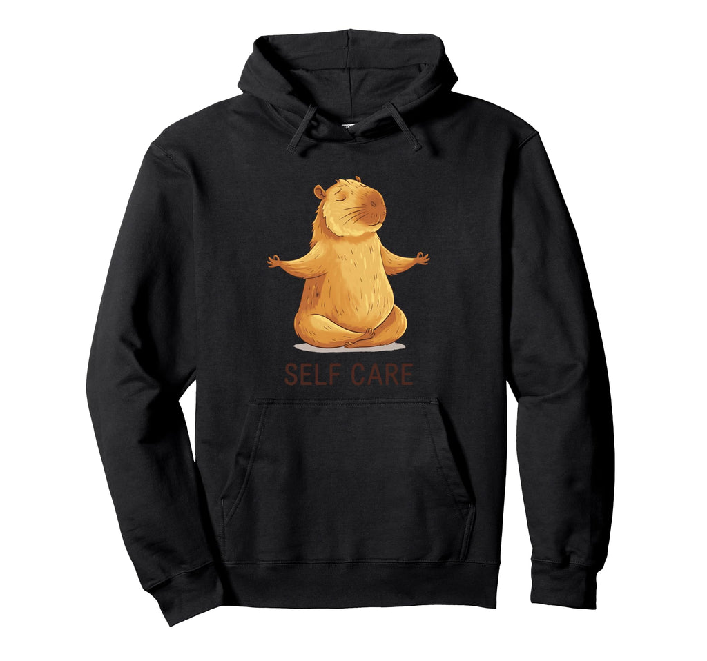 Self Care Relaxing Meditation Animal Calm Hoodie - Graphic Print for Adults - T-Shirt, Sweatshirt, Hoodie