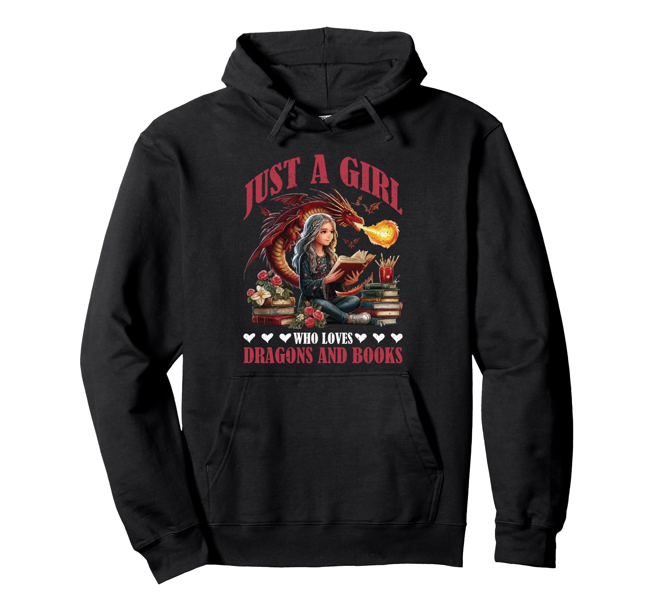 Dragon Just Who Loves Dragons And Hoodie - Custom Art Print for Adults - T-Shirt, Sweatshirt, Hoodie