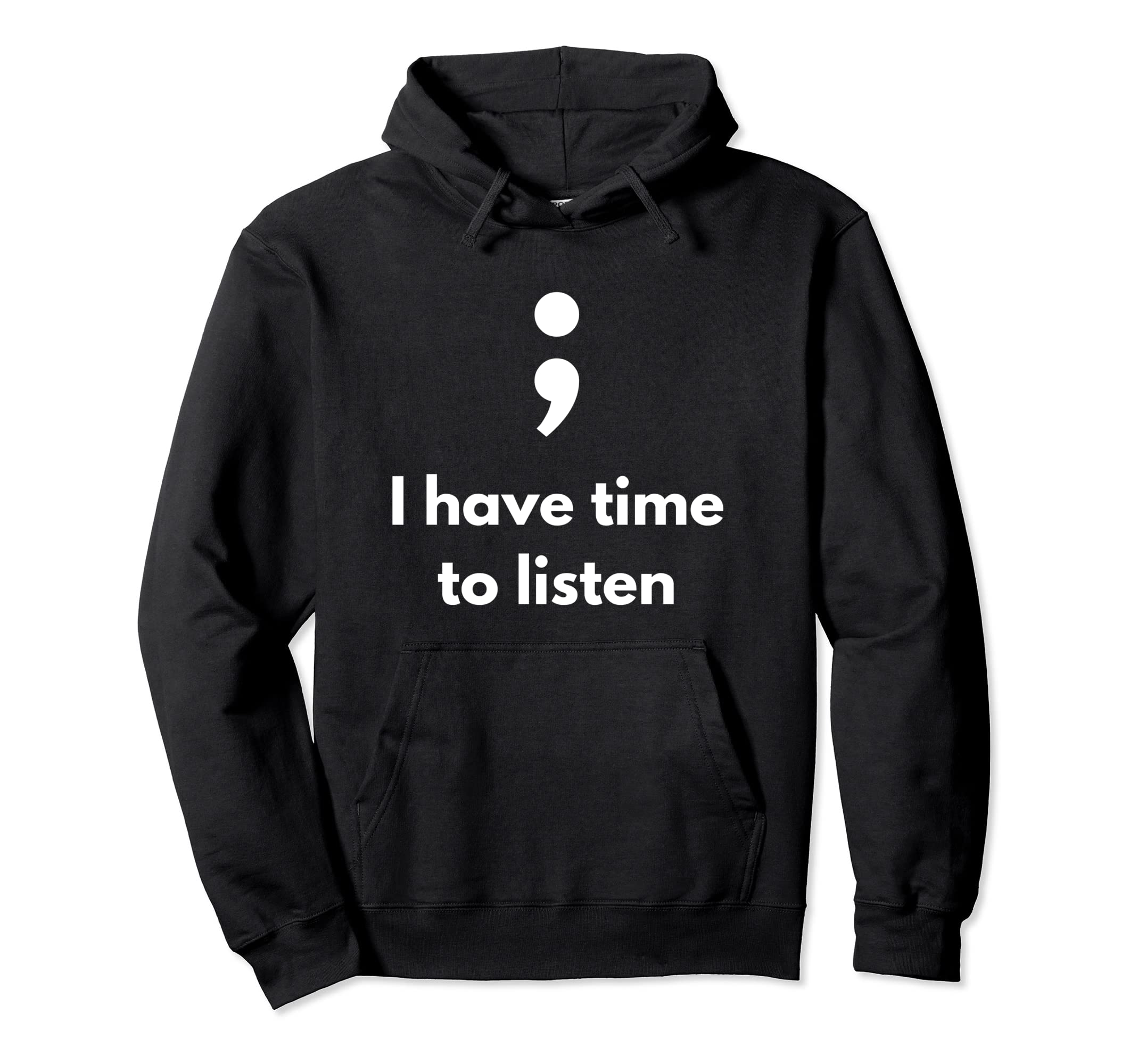 Its Okay Not To Be Okay Semicolon Mental Hoodie - Graphic Print for Adults - T-Shirt, Sweatshirt, Hoodie