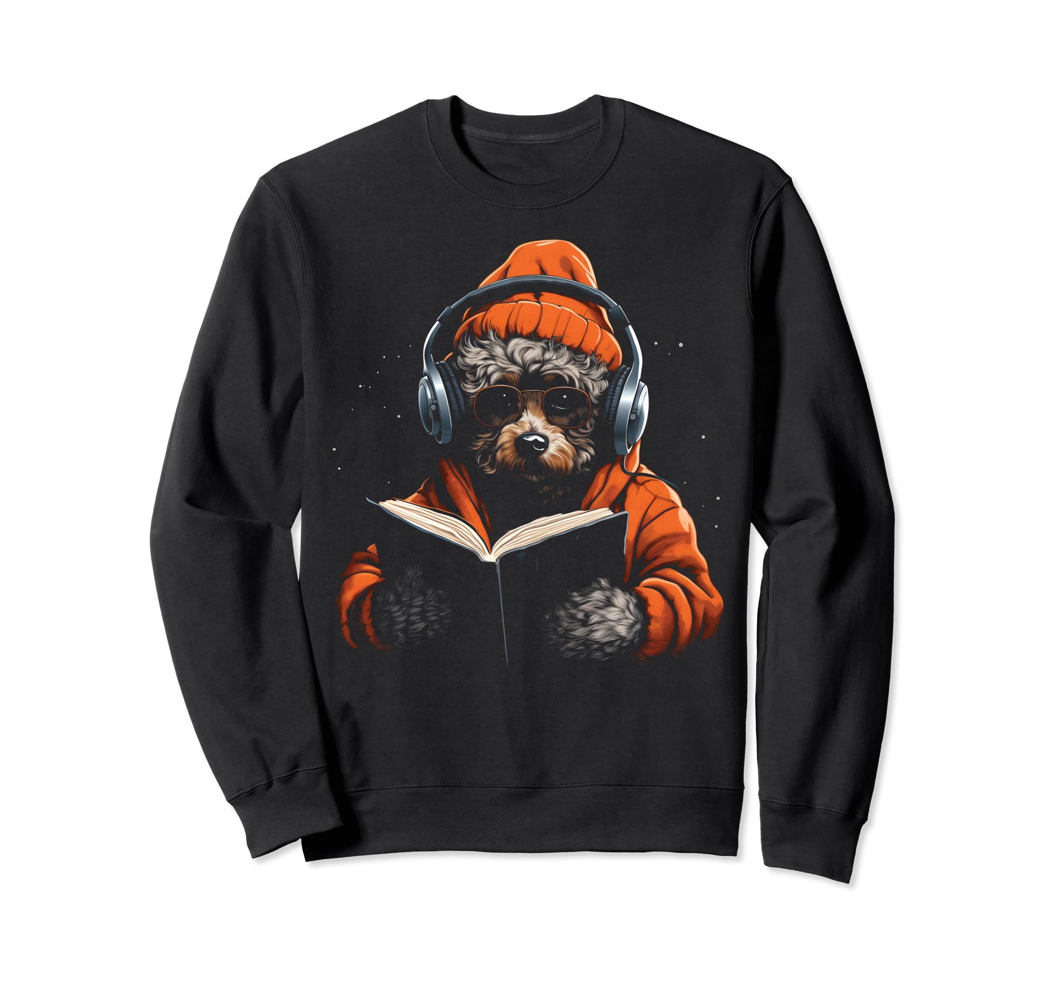 Book Stuff Book Lovers Poodle Sweatshirt - Unique Graphic Men Women - T-Shirt, Sweatshirt, Hoodie