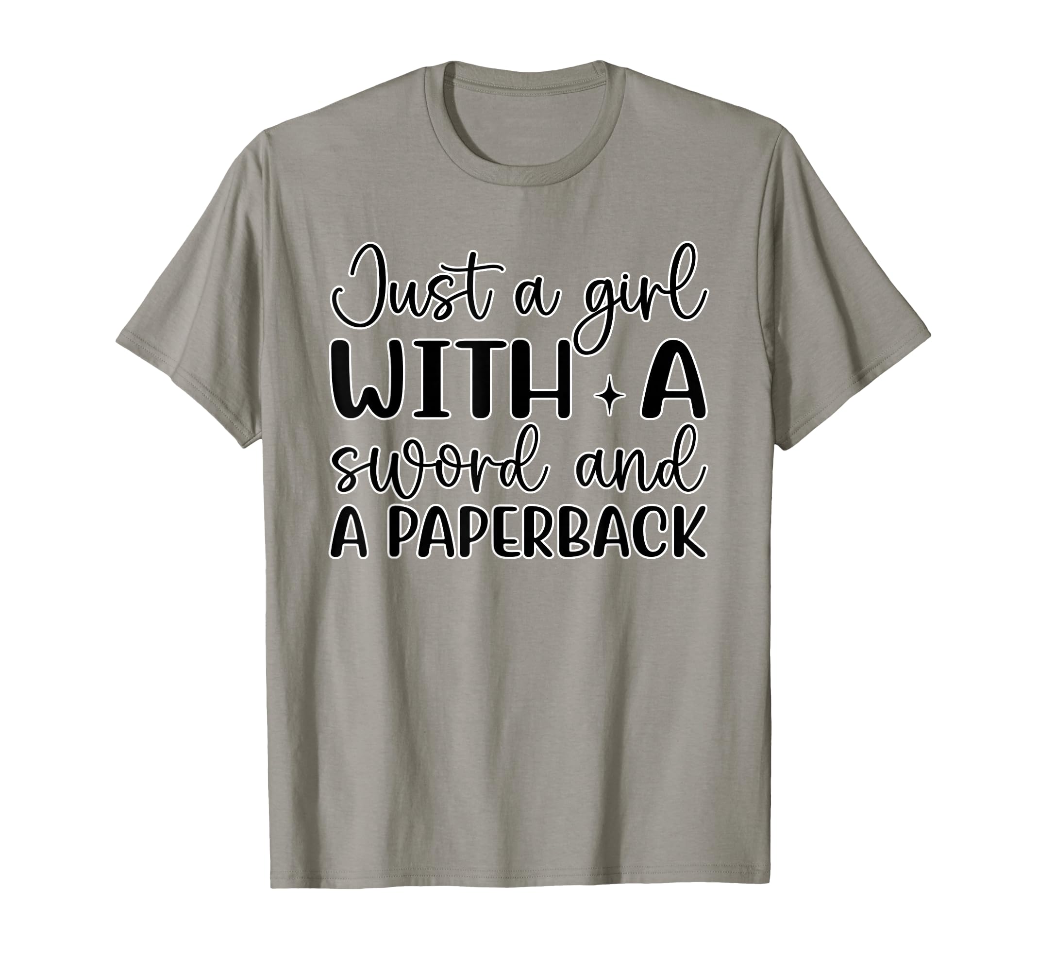 Just Sword And Paperback Fantasy Book T-Shirt - Streetwear Style Unisex - T-Shirt, Sweatshirt, Hoodie