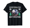 Overstimulated But Festive Opossum T-Shirt - Aesthetic Graphic Men Women - T-Shirt, Sweatshirt, Hoodie
