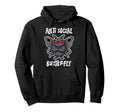 Anti Social Butterfly Funny Introvert Hoodie - Novelty Apparel for Adults - T-Shirt, Sweatshirt, Hoodie