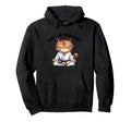 Oh M Mmmm Zen Cat Meditation Hoodie - Minimalist Print for Adults - T-Shirt, Sweatshirt, Hoodie