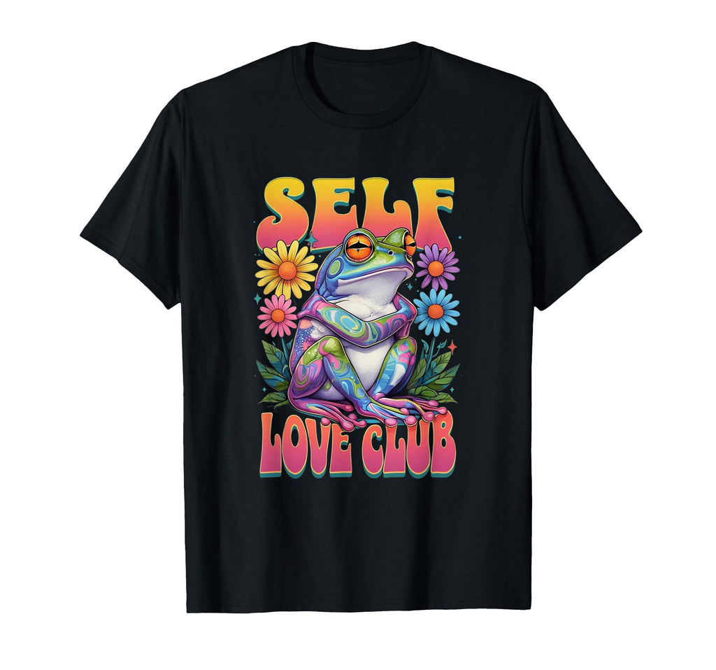 Self Love Club Groovy Frog T-Shirt - Novelty Apparel Men Women - T-Shirt, Sweatshirt, Hoodie