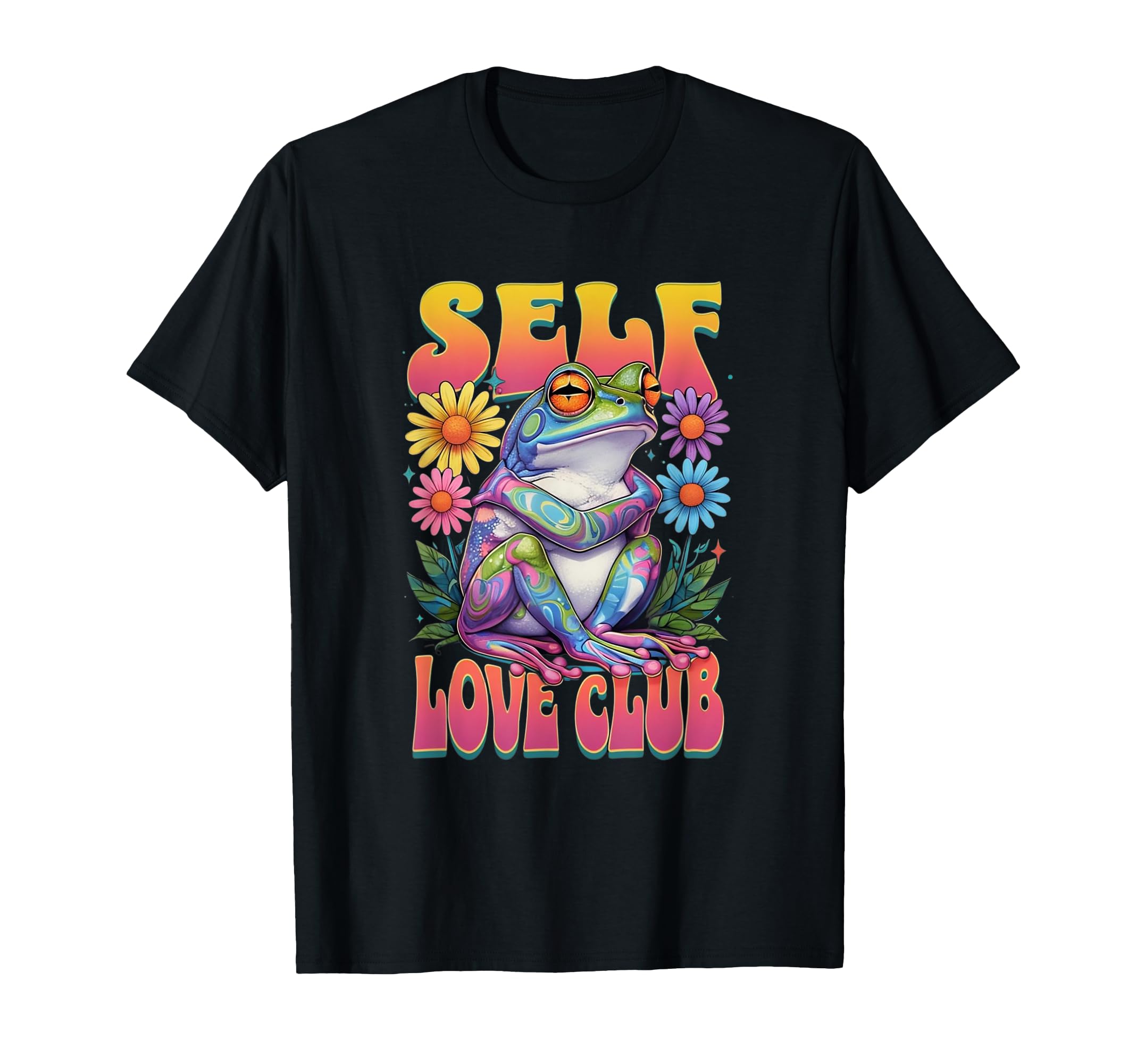 Self Love Club Groovy Frog T-Shirt - Novelty Apparel Men Women - T-Shirt, Sweatshirt, Hoodie