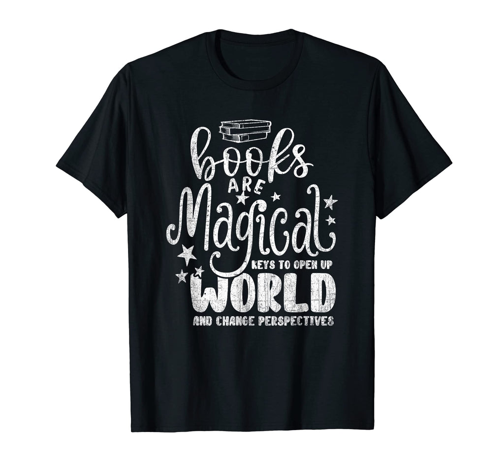 Books Are Magical Funny Bookworm Geek T-Shirt - Graphic Print Men Women - T-Shirt, Sweatshirt, Hoodie