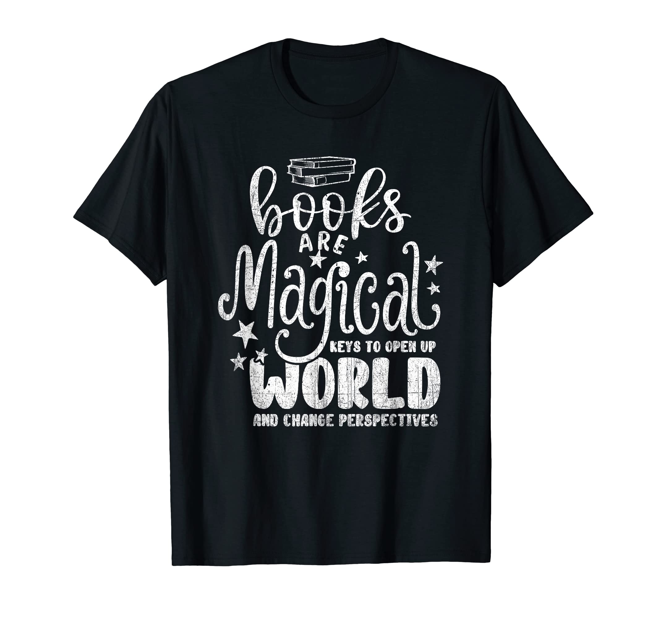 Books Are Magical Funny Bookworm Geek T-Shirt - Graphic Print Men Women - T-Shirt, Sweatshirt, Hoodie